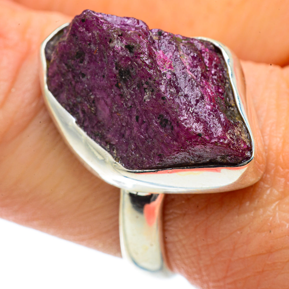Ruby Fuchsite Rings handcrafted by Anasilvercos - RING40941