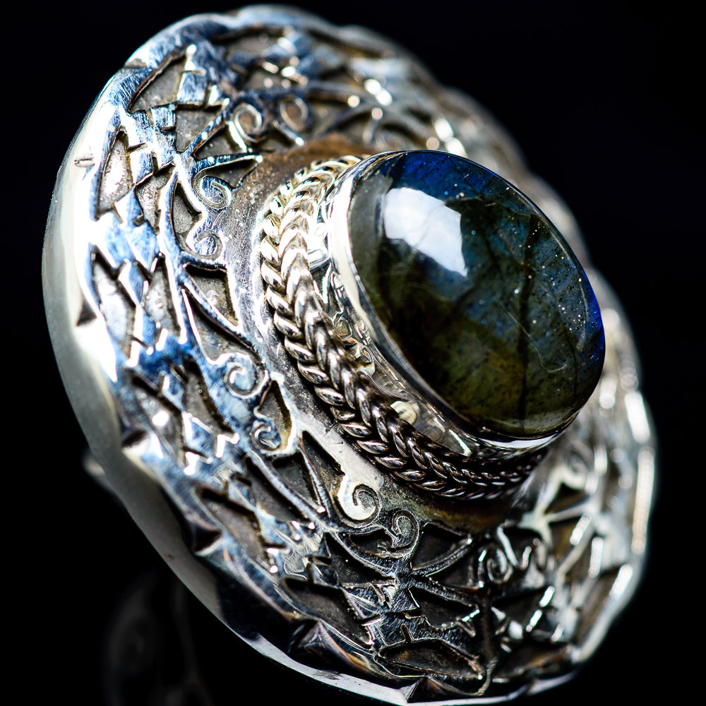 Labradorite Rings handcrafted by Anasilvercos - RING4114