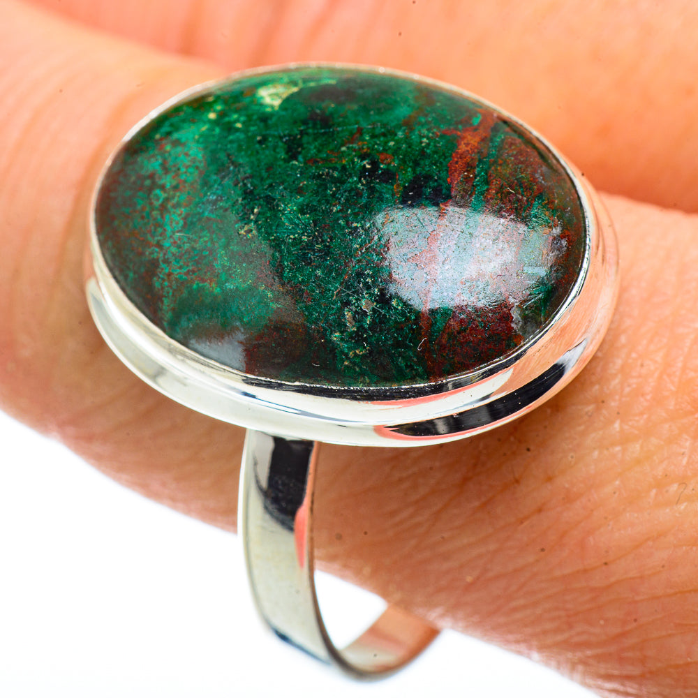 Chrysocolla Rings handcrafted by Anasilvercos - RING41171