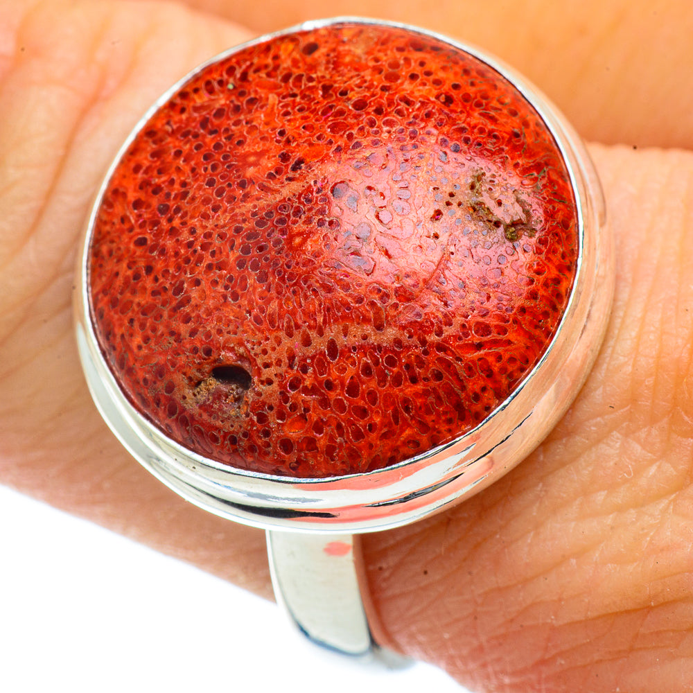 Sponge Coral Rings handcrafted by Anasilvercos - RING41270