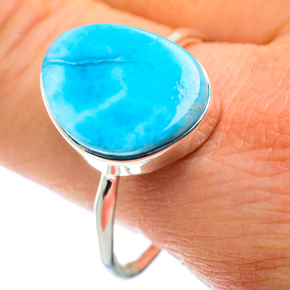 Larimar Rings handcrafted by Anasilvercos - RING41287