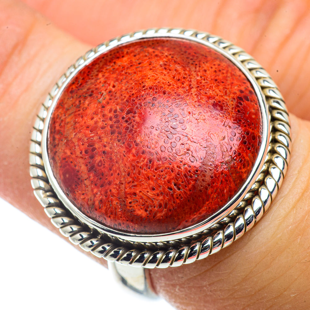 Sponge Coral Rings handcrafted by Anasilvercos - RING41303