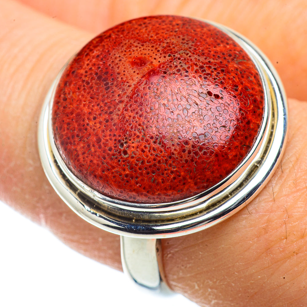 Sponge Coral Rings handcrafted by Anasilvercos - RING41332