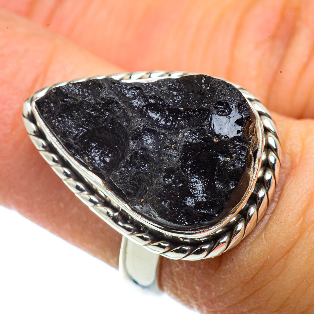 Tektite Rings handcrafted by Anasilvercos - RING41339