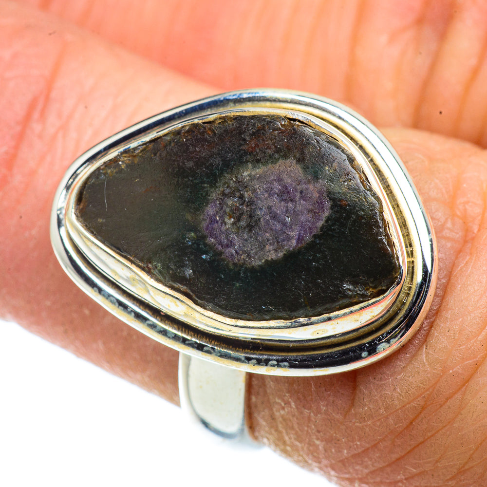 Ruby Fuchsite Rings handcrafted by Anasilvercos - RING41357