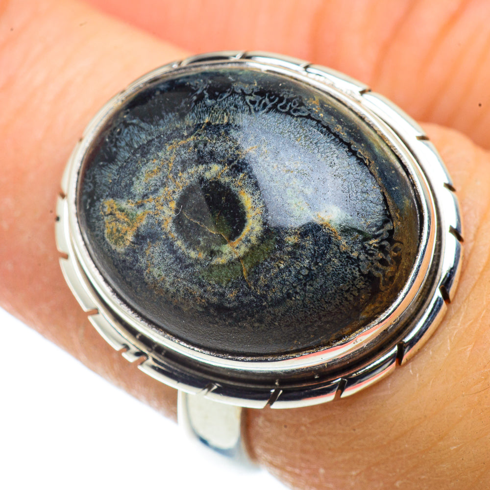 Kambaba Jasper Rings handcrafted by Anasilvercos - RING41394