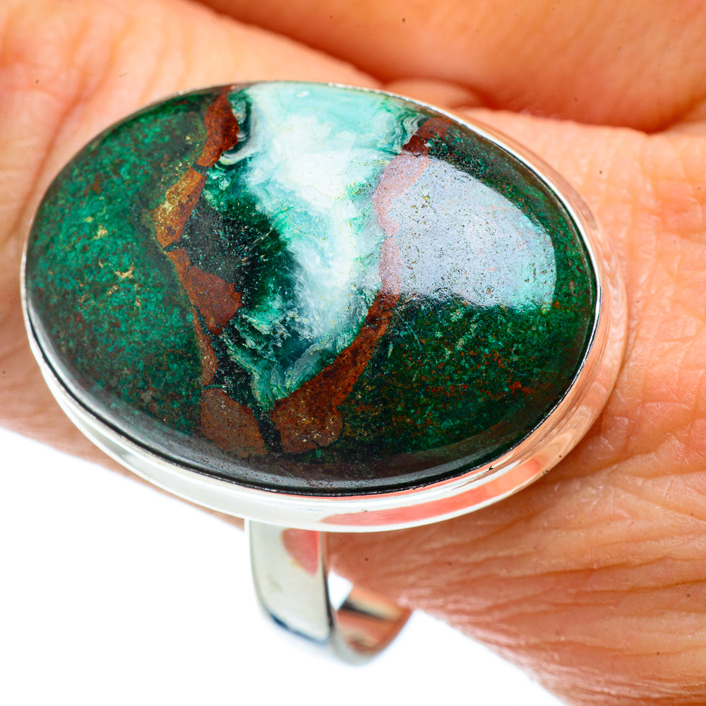 Chrysocolla Rings handcrafted by Anasilvercos - RING41534
