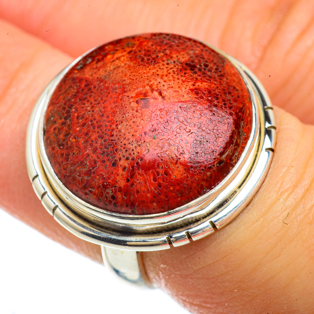 Sponge Coral Rings handcrafted by Anasilvercos - RING41633
