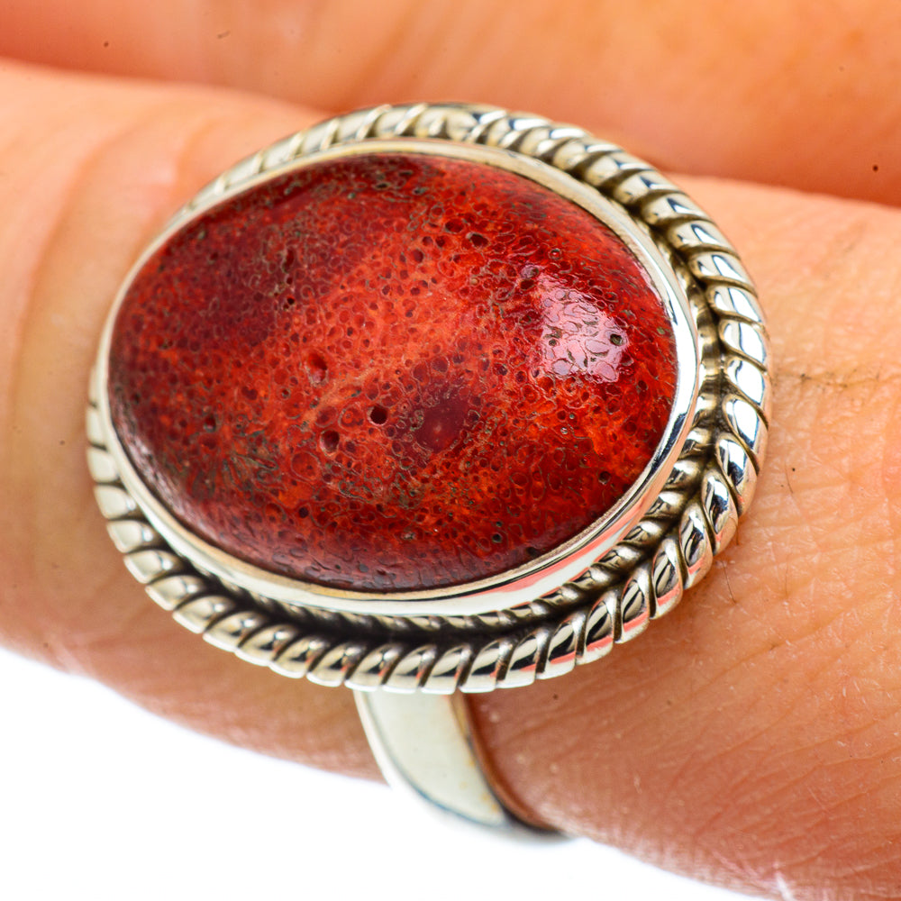 Sponge Coral Rings handcrafted by Anasilvercos - RING41667