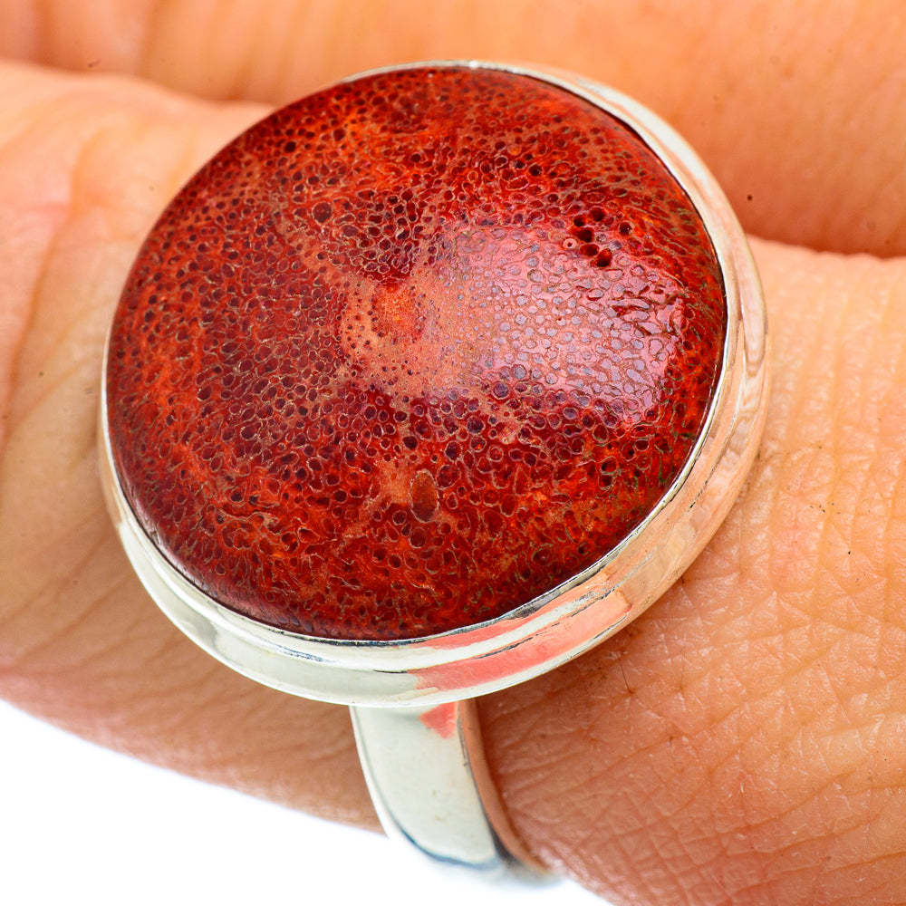 Sponge Coral Rings handcrafted by Anasilvercos - RING41668