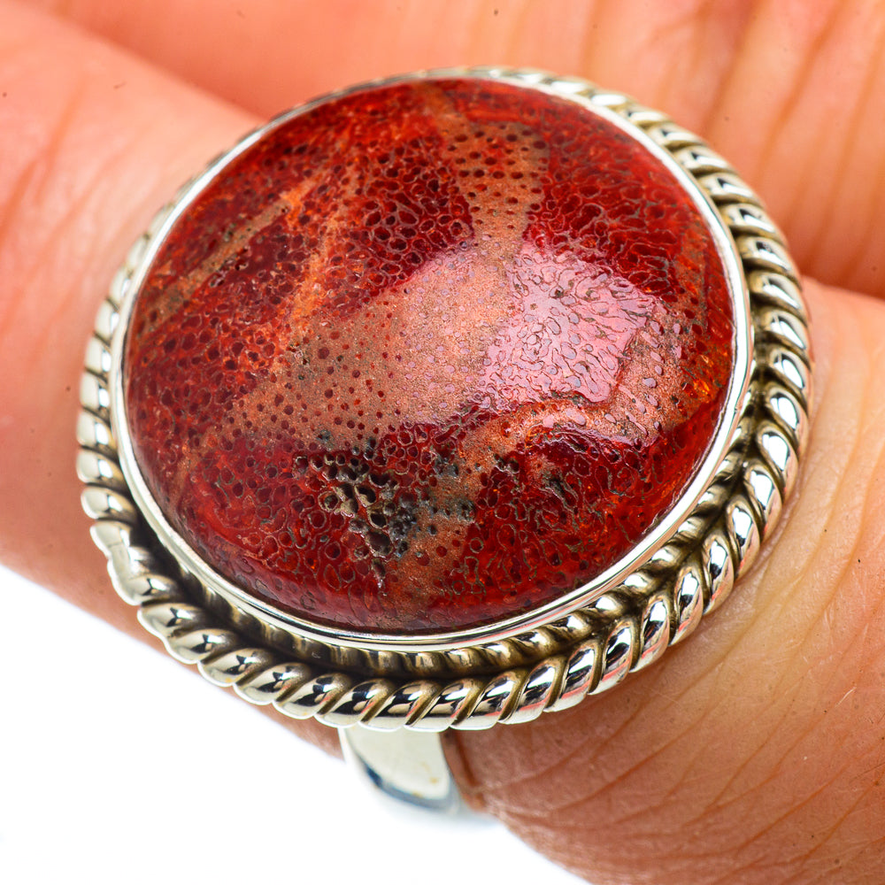 Sponge Coral Rings handcrafted by Anasilvercos - RING41701