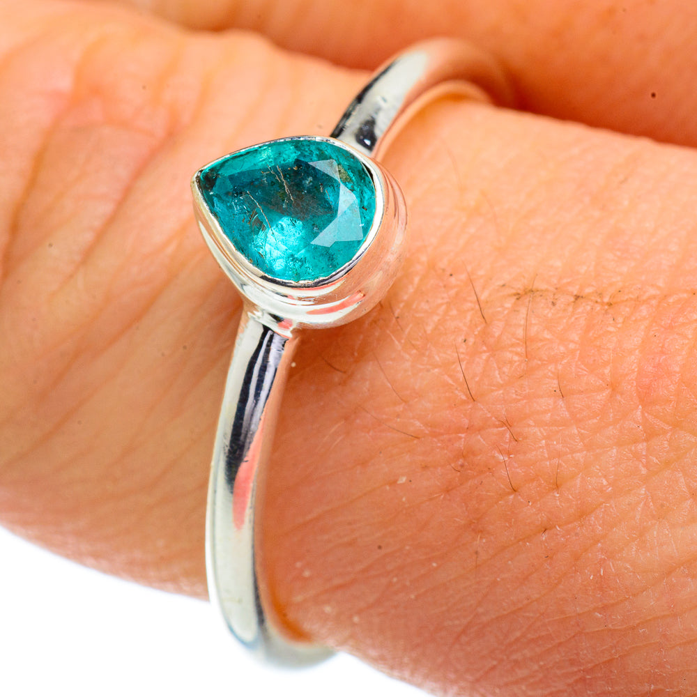 Zambian Emerald Rings handcrafted by Anasilvercos - RING41762