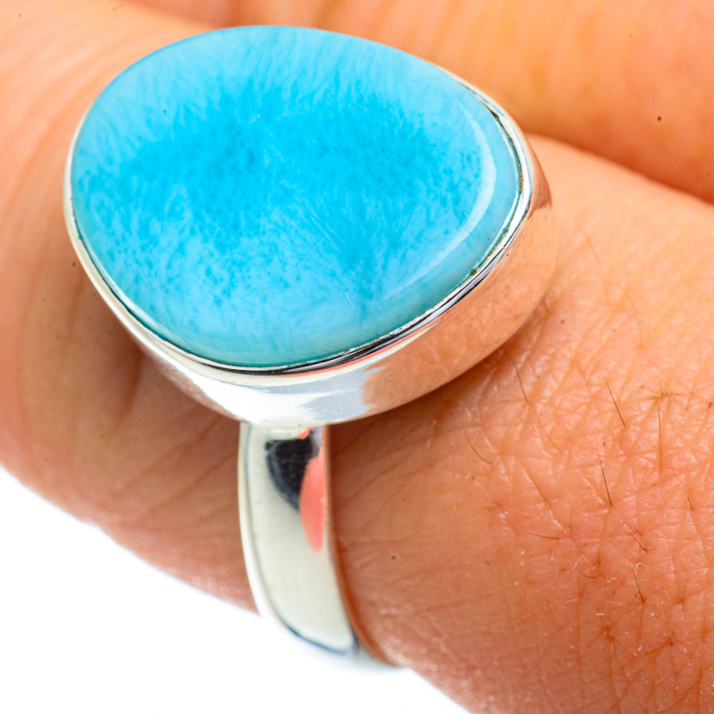 Larimar Rings handcrafted by Anasilvercos - RING41873