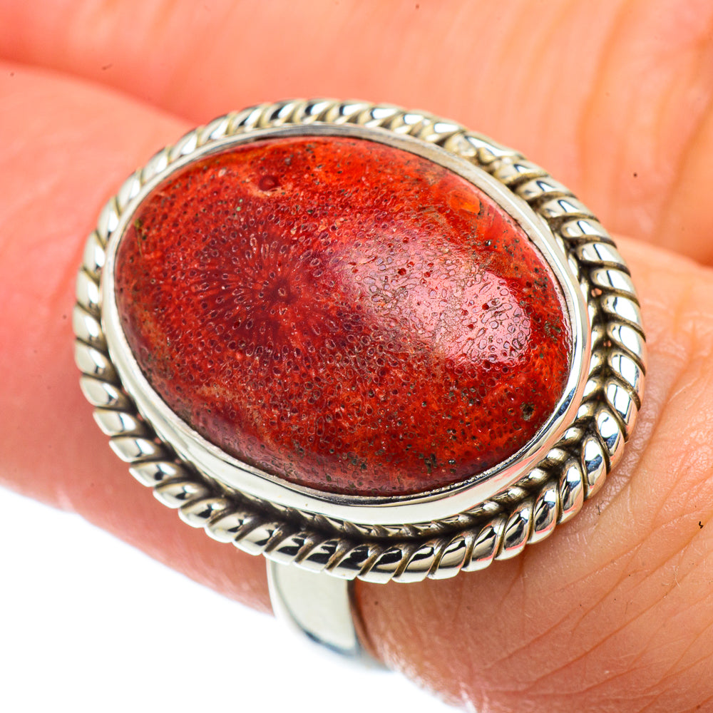 Sponge Coral Rings handcrafted by Anasilvercos - RING41995