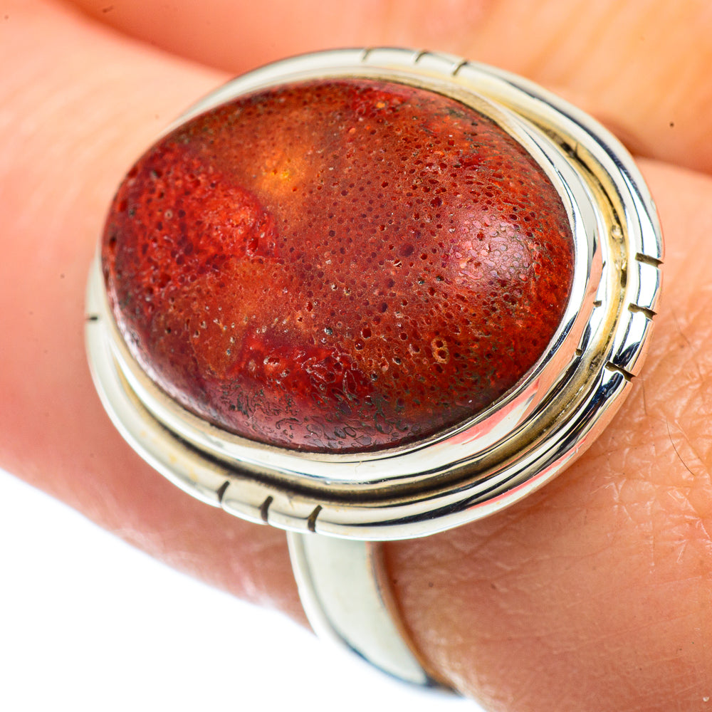 Sponge Coral Rings handcrafted by Anasilvercos - RING42032