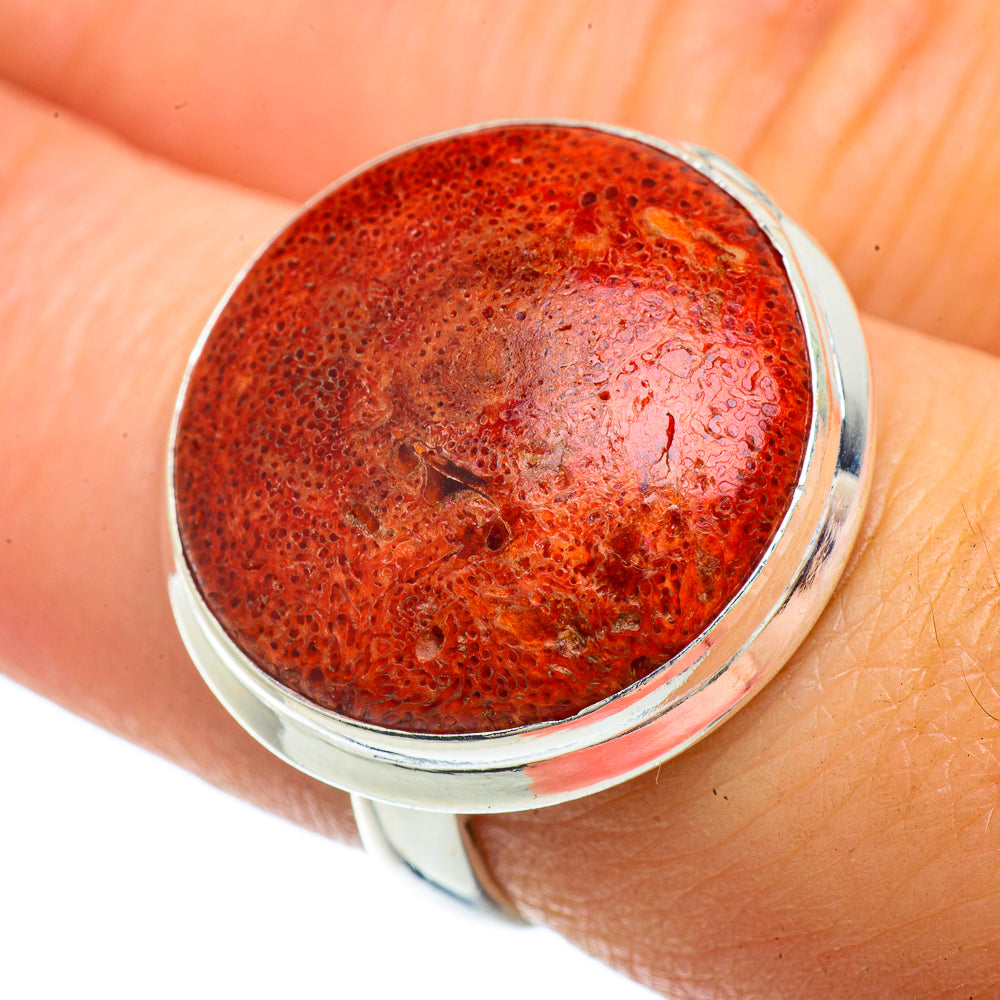 Sponge Coral Rings handcrafted by Anasilvercos - RING42103