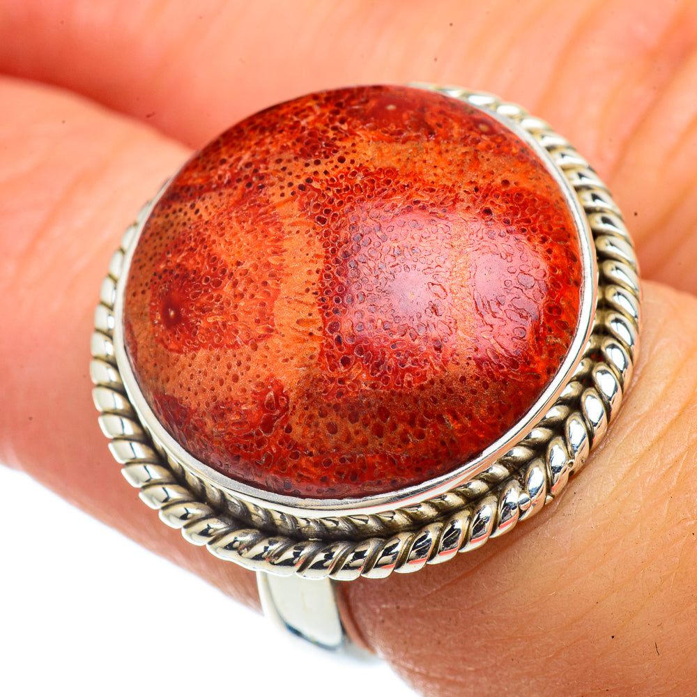 Sponge Coral Rings handcrafted by Anasilvercos - RING42136