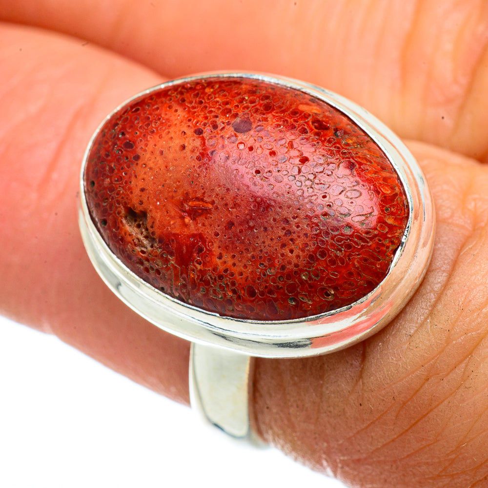Sponge Coral Rings handcrafted by Anasilvercos - RING42137