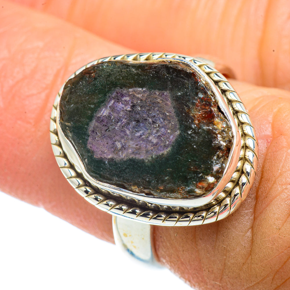 Ruby Fuchsite Rings handcrafted by Anasilvercos - RING42164