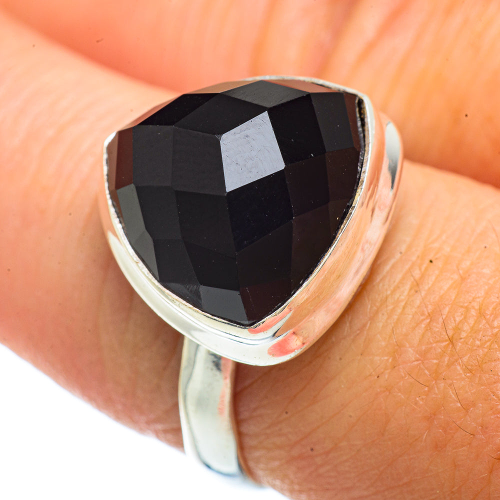Black Onyx Rings handcrafted by Anasilvercos - RING42174