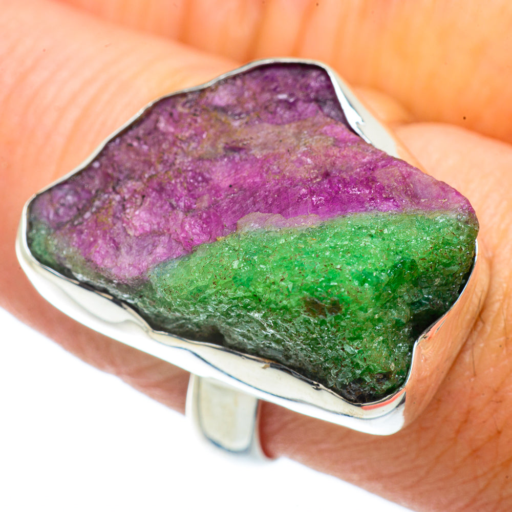 Ruby Zoisite Rings handcrafted by Anasilvercos - RING42240
