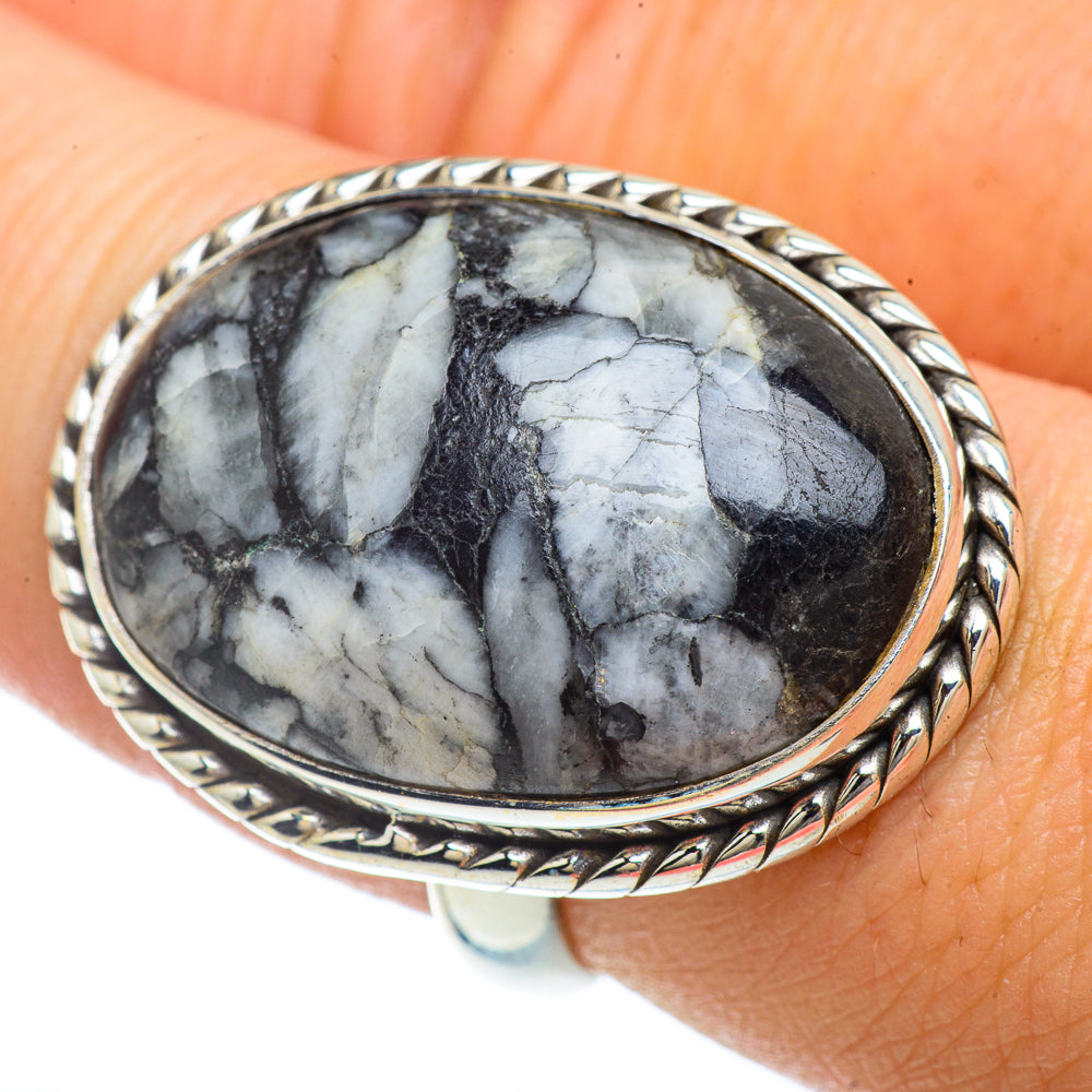 Pinolith Jasper Rings handcrafted by Anasilvercos - RING42365