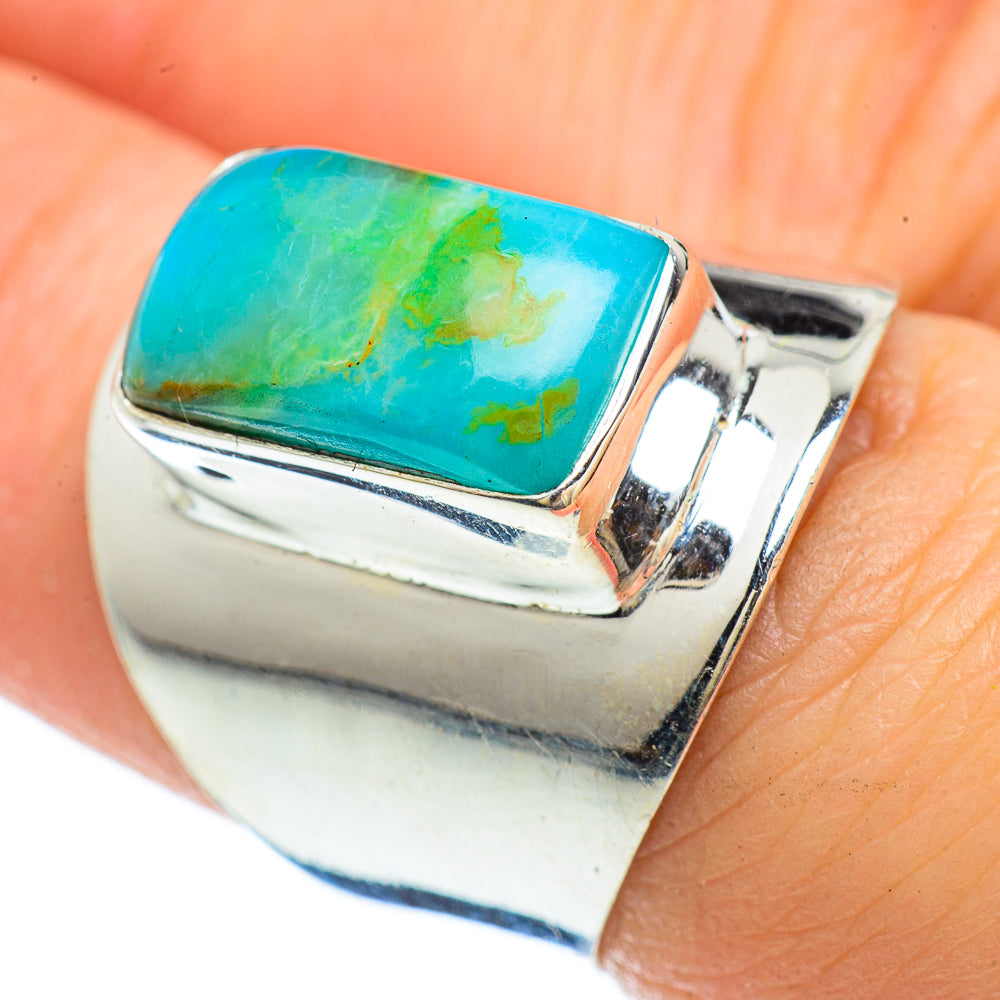Peruvian Opal Rings handcrafted by Anasilvercos - RING42461