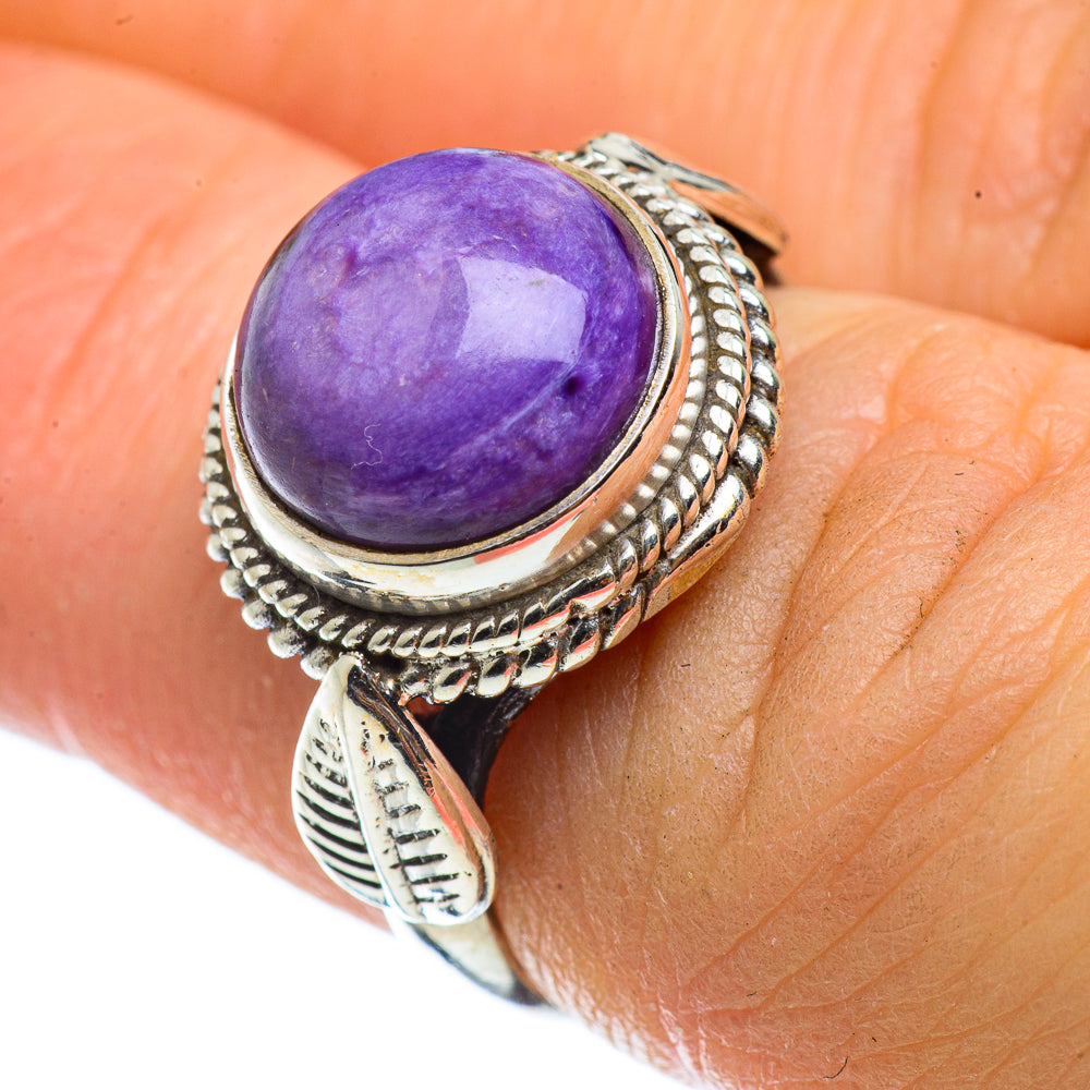 Charoite Rings handcrafted by Anasilvercos - RING42796