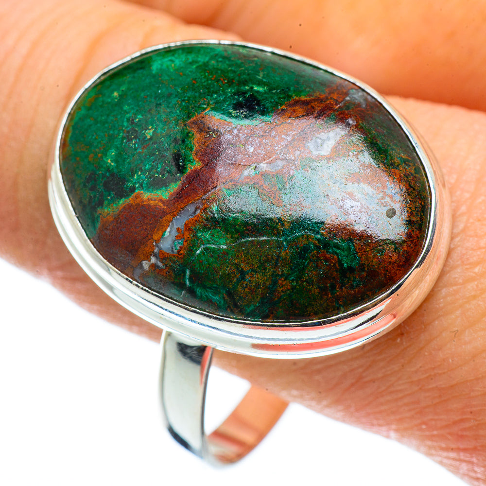 Chrysocolla Rings handcrafted by Anasilvercos - RING42956
