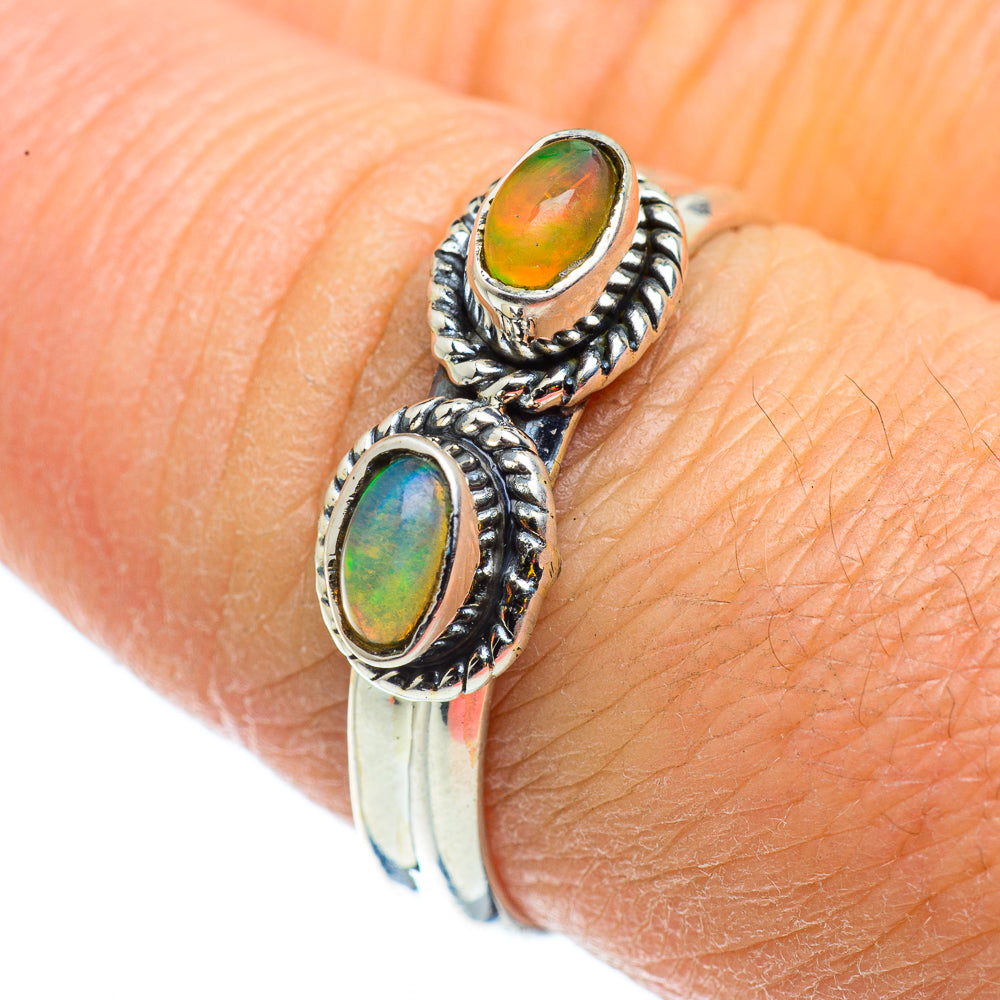 Ethiopian Opal Rings handcrafted by Anasilvercos - RING43143
