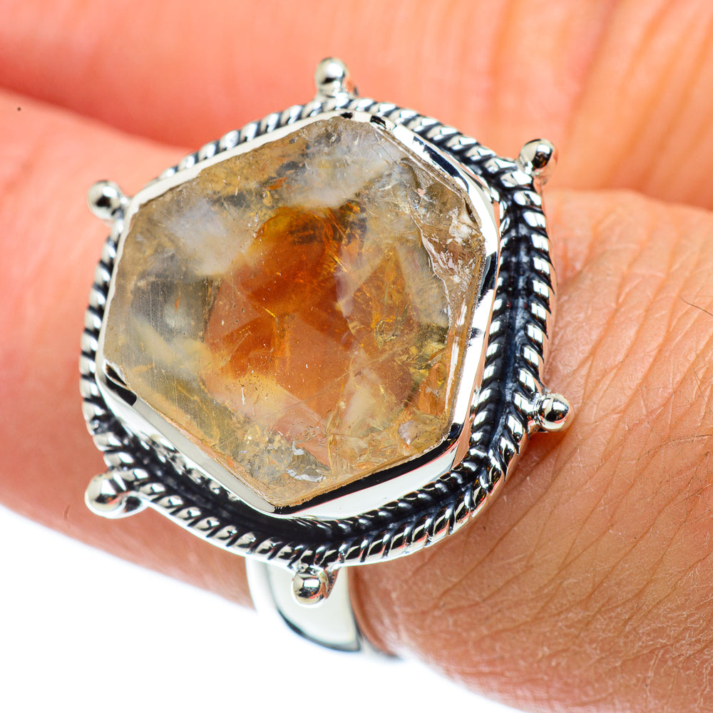 Citrine Rings handcrafted by Anasilvercos - RING43157