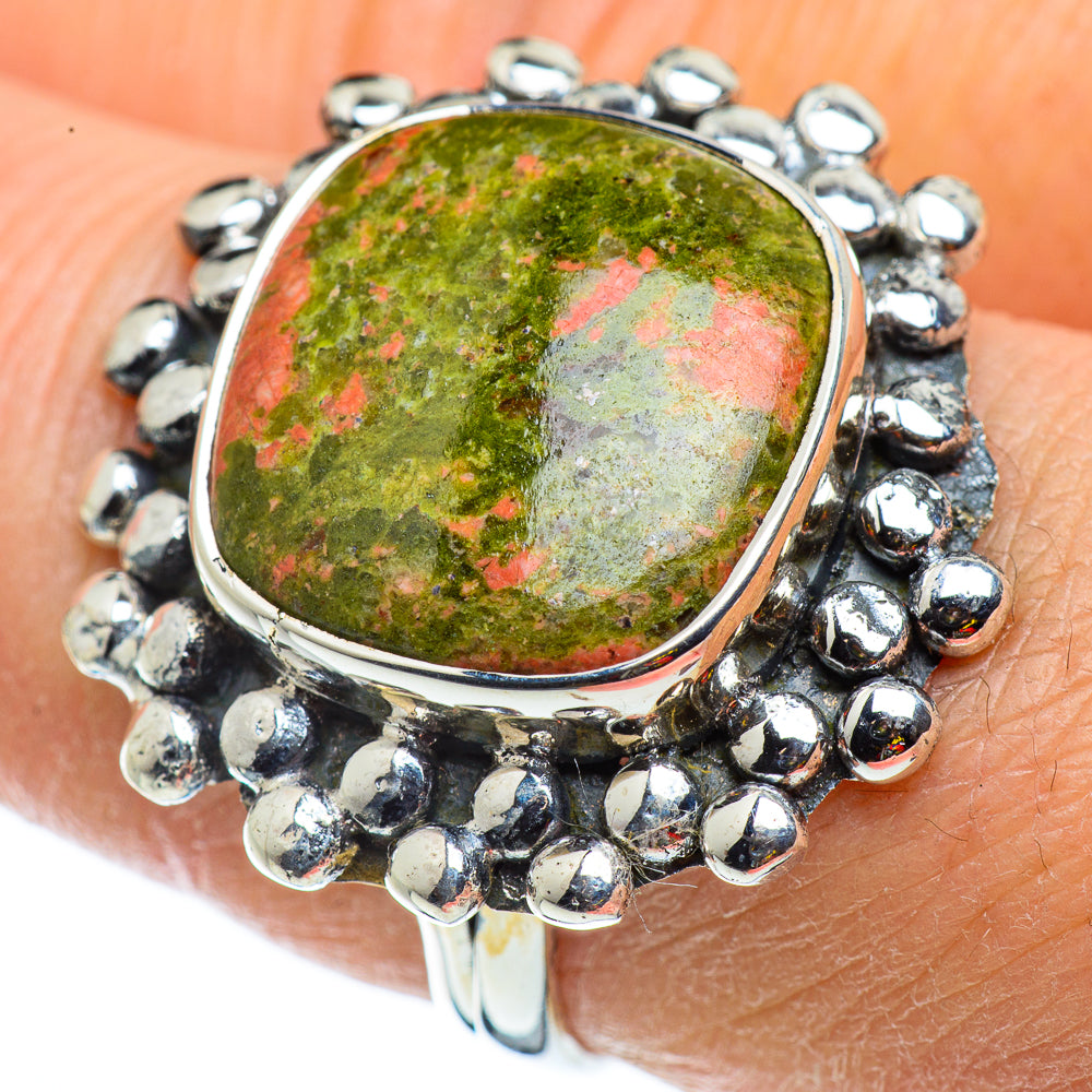 Unakite Rings handcrafted by Anasilvercos - RING43180