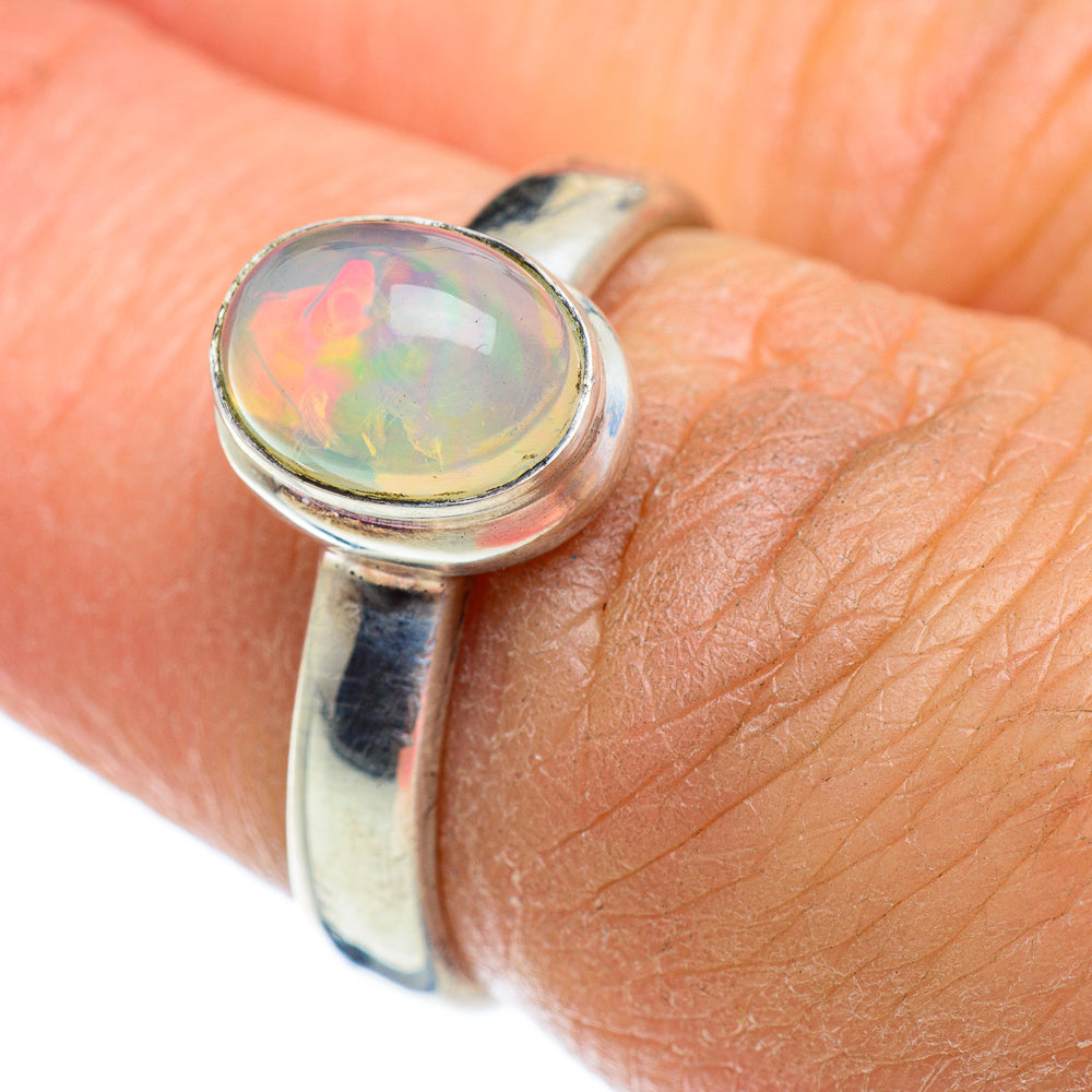 Ethiopian Opal Rings handcrafted by Anasilvercos - RING43196