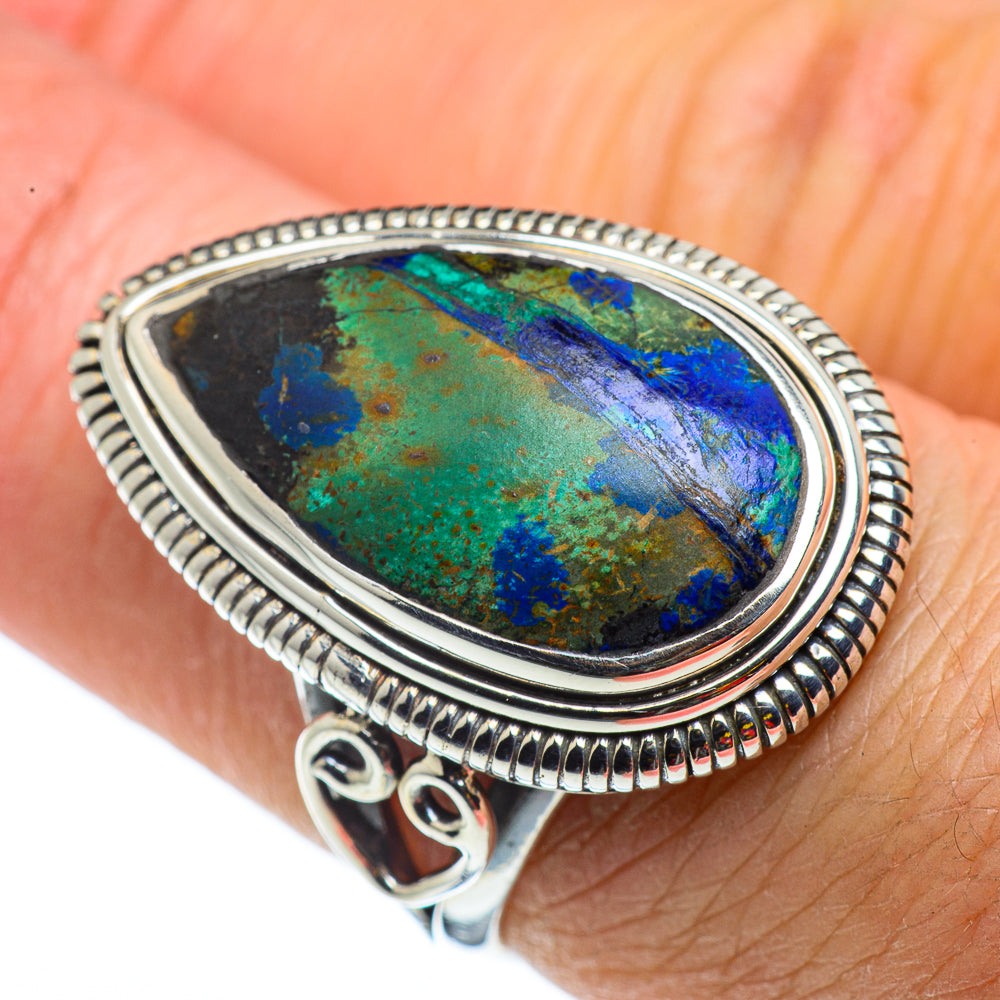 Azurite Rings handcrafted by Anasilvercos - RING43220