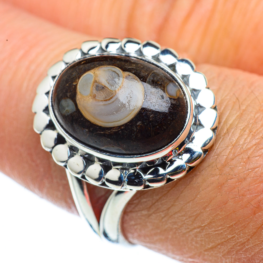 Orthoceras Fossil Rings handcrafted by Anasilvercos - RING43282
