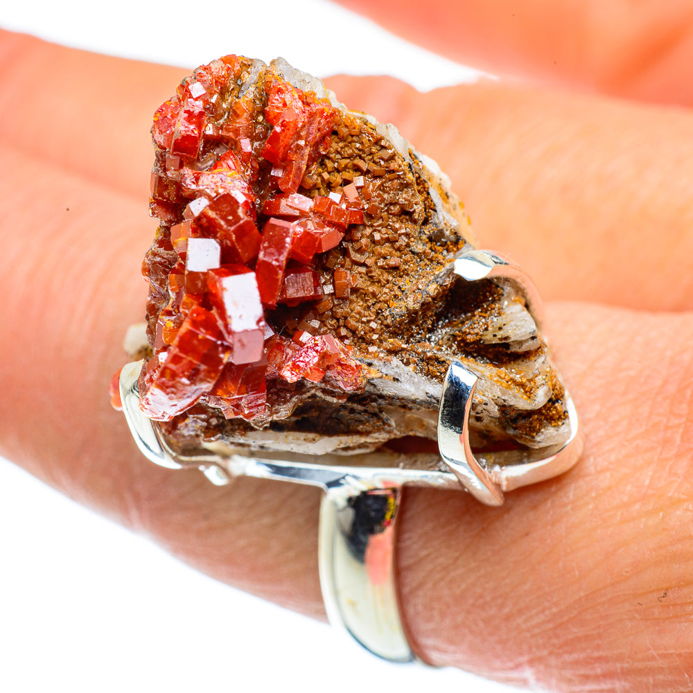 Vanadinite Rings handcrafted by Anasilvercos - RING43357