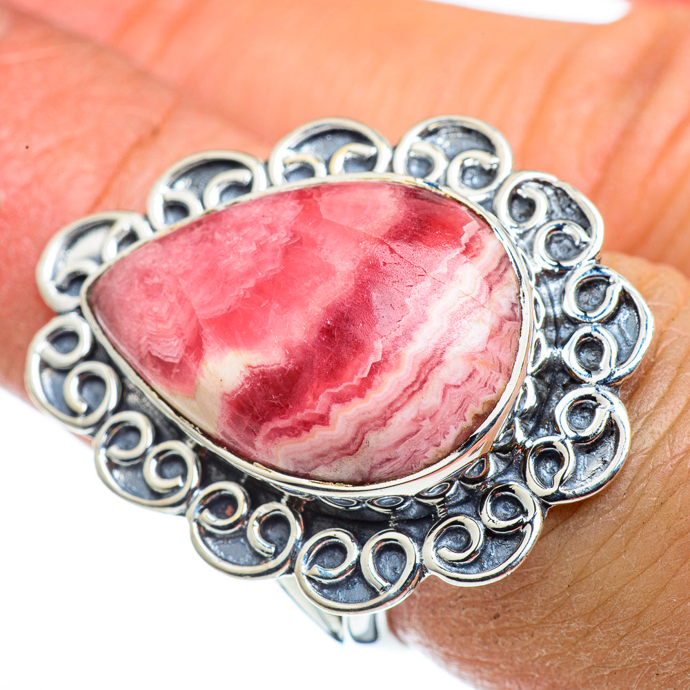 Rhodochrosite Rings handcrafted by Anasilvercos - RING43362