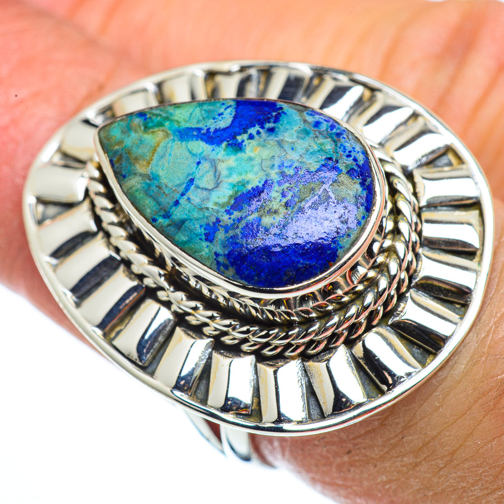 Azurite Rings handcrafted by Anasilvercos - RING43379