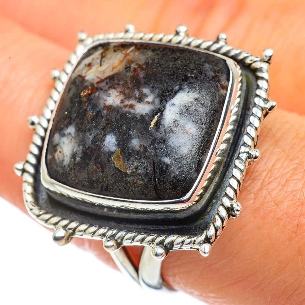 Astrophyllite Rings handcrafted by Anasilvercos - RING43397