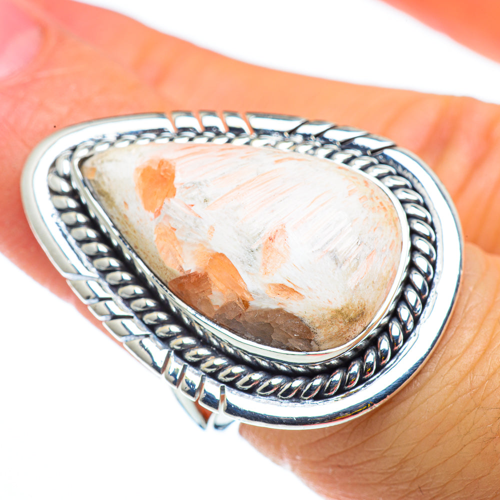 Scolecite Rings handcrafted by Anasilvercos - RING43403