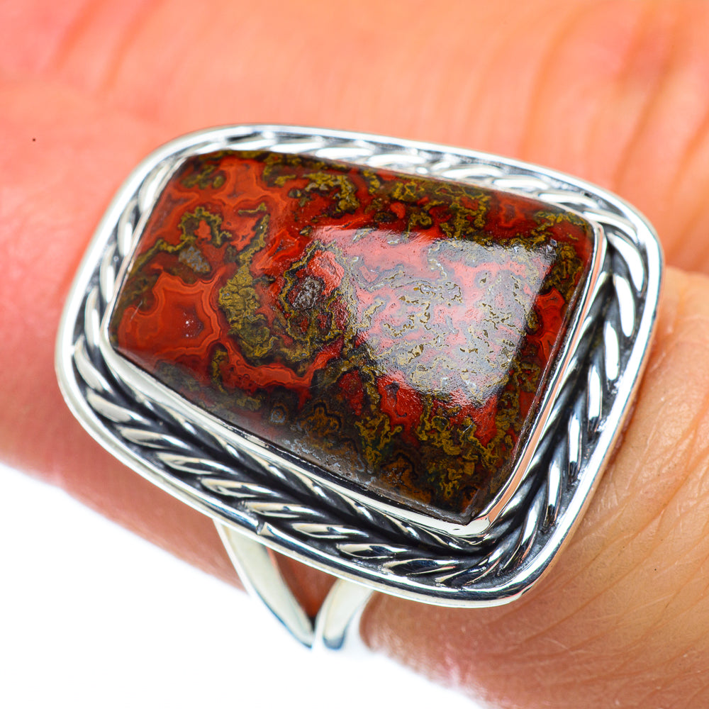 Moroccan Agate Rings handcrafted by Anasilvercos - RING43582