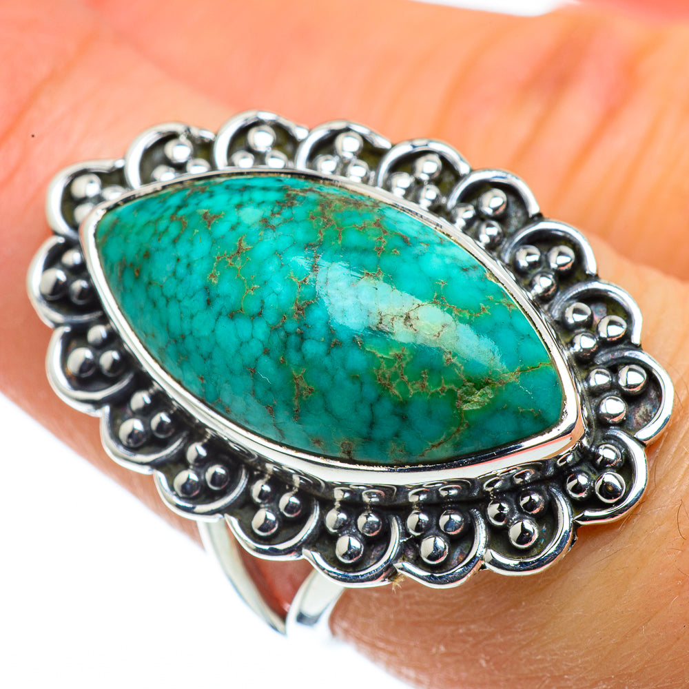 Chrysocolla Rings handcrafted by Anasilvercos - RING43673