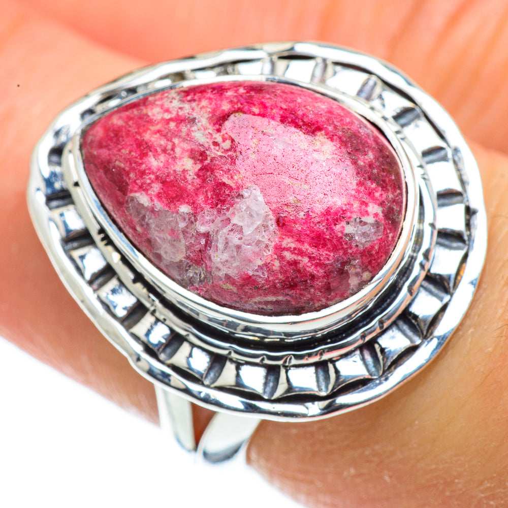 Thulite Rings handcrafted by Anasilvercos - RING43678