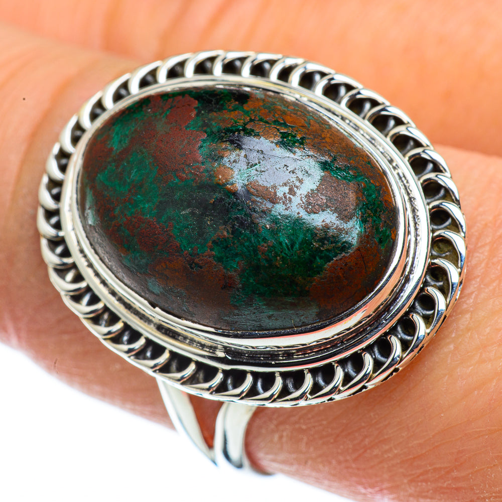 Chrysocolla Rings handcrafted by Anasilvercos - RING43690