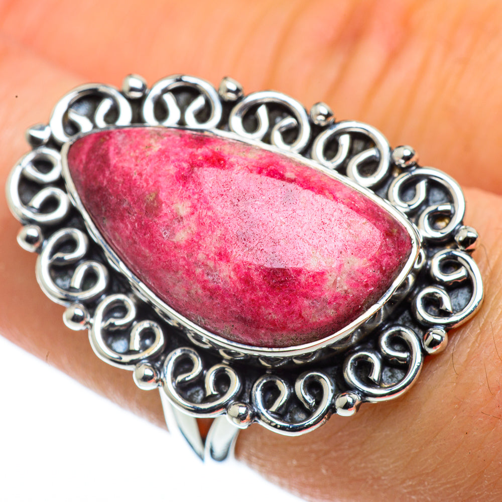 Thulite Rings handcrafted by Anasilvercos - RING43703