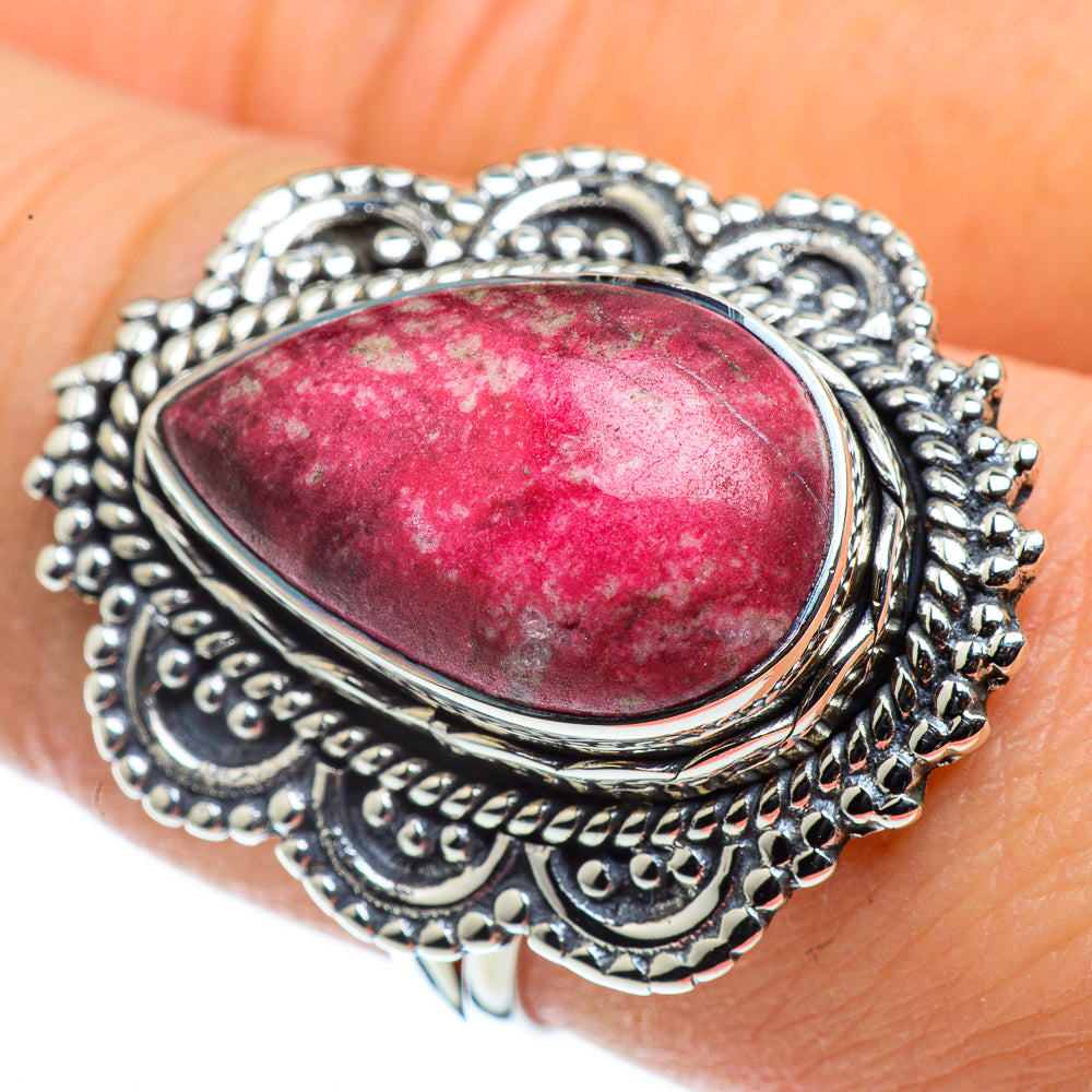 Thulite Rings handcrafted by Anasilvercos - RING43727