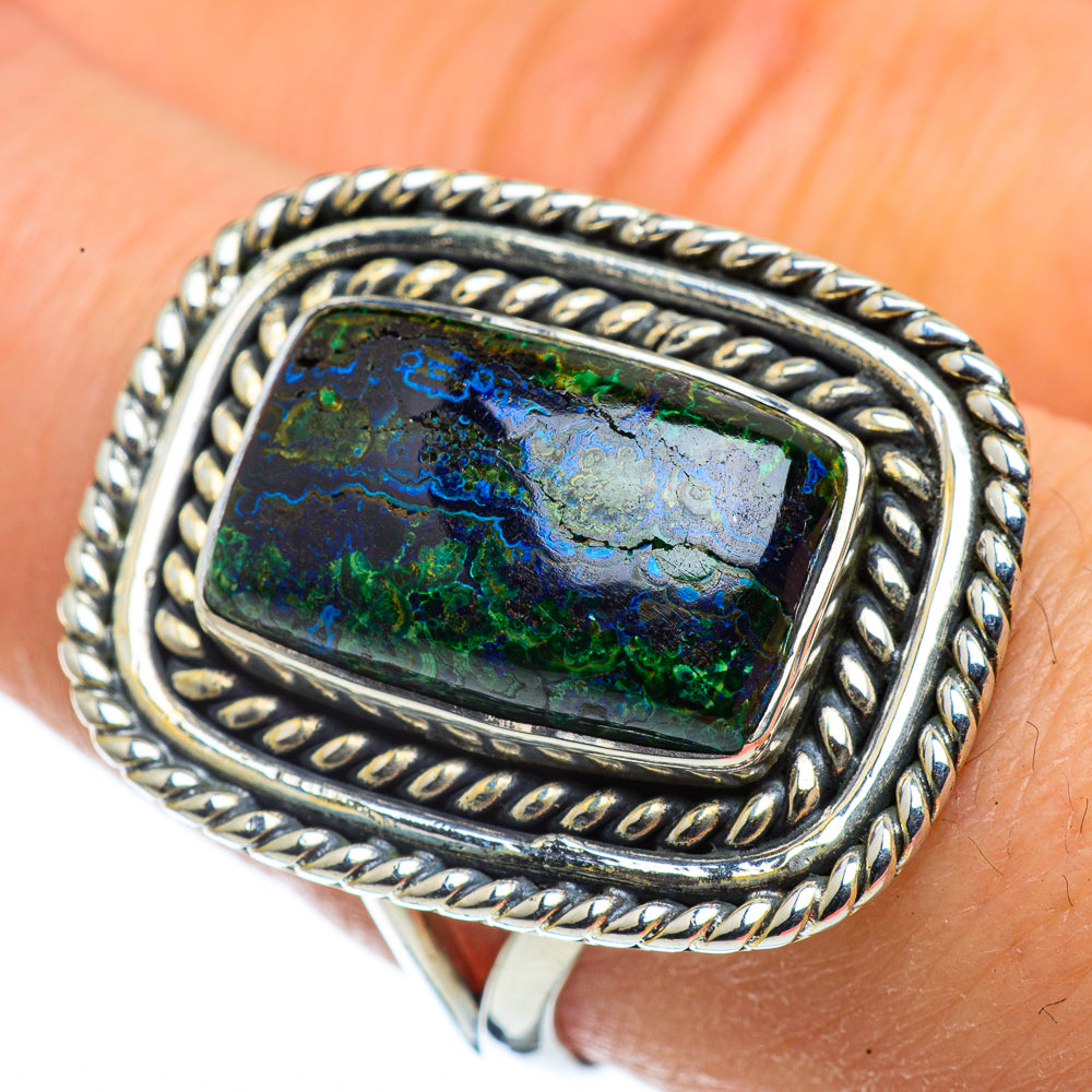 Azurite Rings handcrafted by Anasilvercos - RING43731