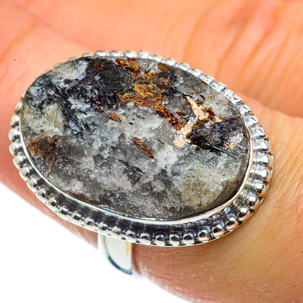 Astrophyllite Rings handcrafted by Anasilvercos - RING43738