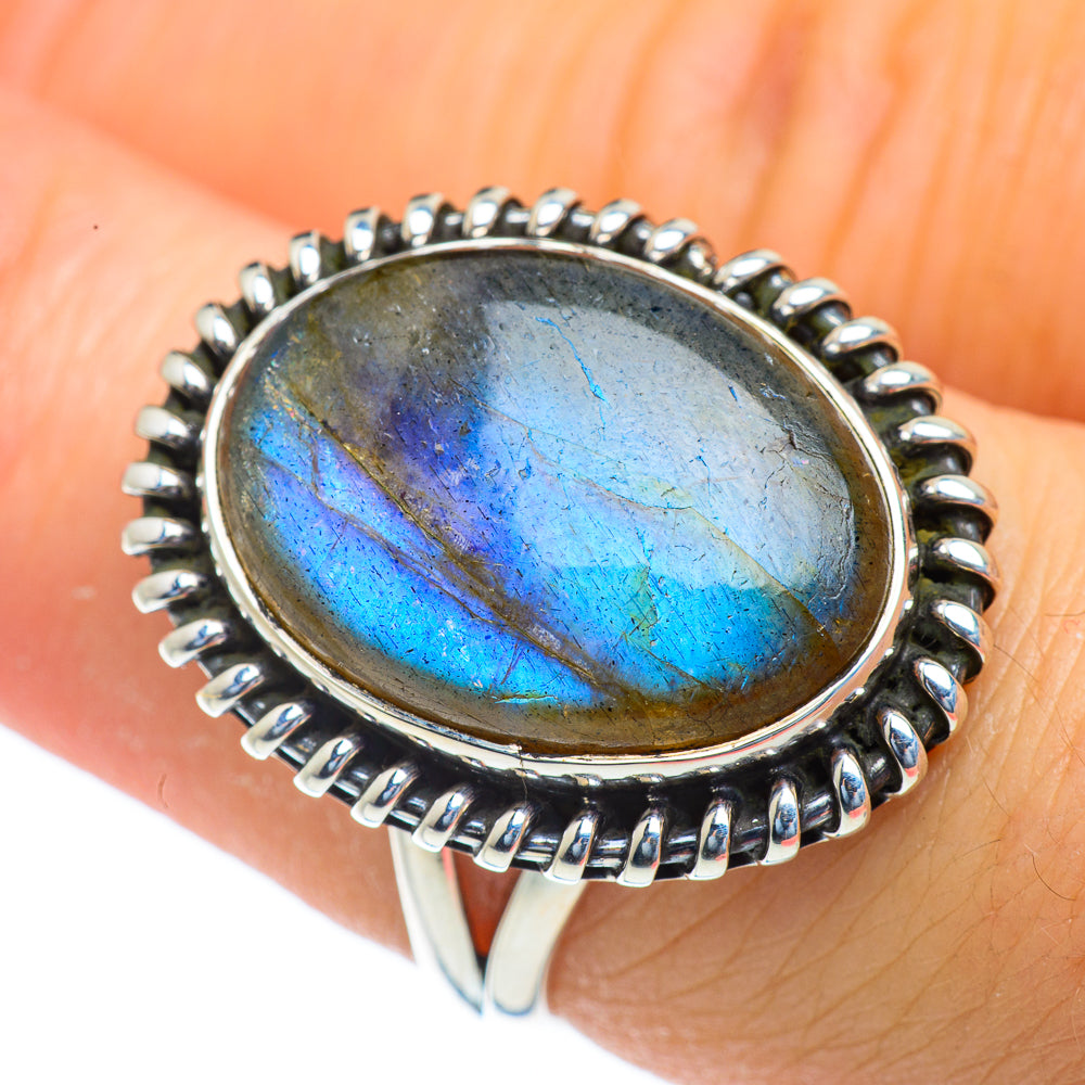 Labradorite Rings handcrafted by Anasilvercos - RING43894