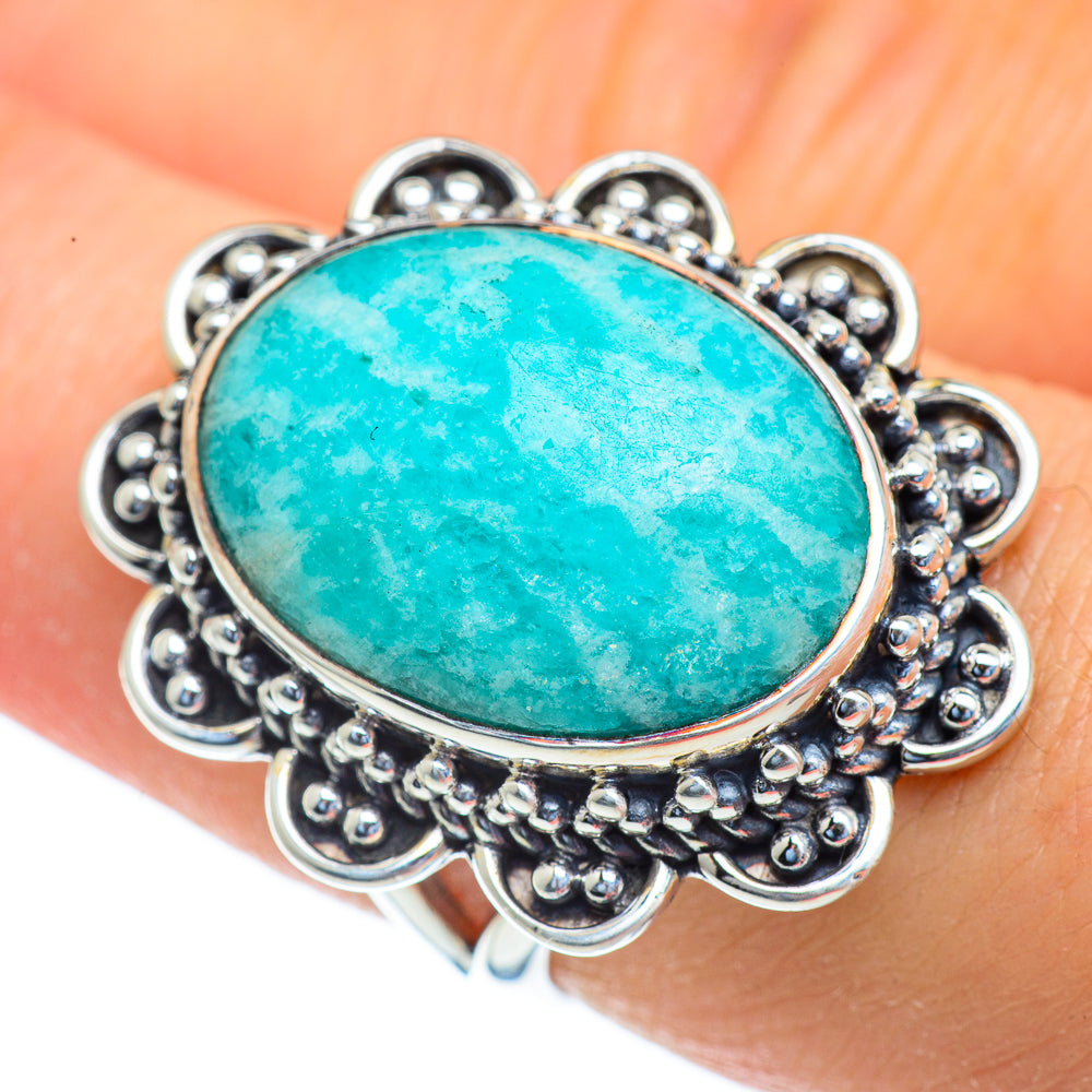 Amazonite Rings handcrafted by Anasilvercos - RING43895